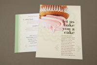 Decorative Bakery Postcard Template | Inkd with regard to Quality Cake Business Cards Templates Free