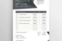 Download Elegant Black Business Invoice Template For Free in Quality Free Business Invoice Template Downloads