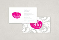 Ella Fashion Business Card Template | Inkd regarding Business Cards For Teachers Templates Free