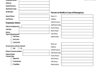 Employee Information Form – Start A Security Company Fill throughout Business Information Form Template