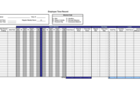 Employee Time Record Template – Word & Pdf |Business with regard to New Business Hours Template Word