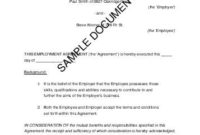 Employment Agreement Contract Template | Contract Template with How To Make A Business Contract Template