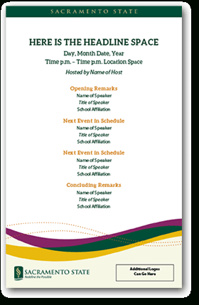 Event Agenda Templates | Brand | Sacramento State intended for Party Agenda Template