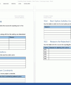 Feasibility Study Template - Templates, Forms, Checklists within Best Project Business Requirements Document Template