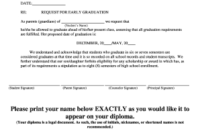 Fillable Online Early Graduation Request Form – Columbia in Ultimate Business Plan Template Review