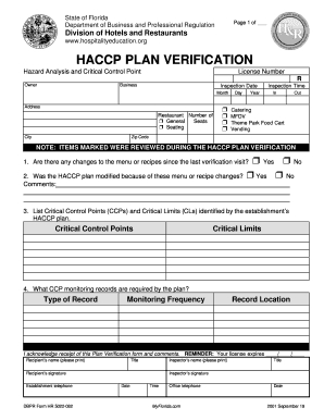 Fillable Online Haccp Forms - Fill Online, Printable in Quality Free Poultry Business Plan Template