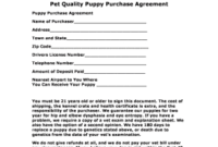 Fillable Puppy Contract With Breeding Rights – Edit, Print intended for Dog Breeding Business Plan Template