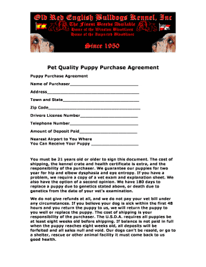 Fillable Puppy Contract With Breeding Rights - Edit, Print intended for Dog Breeding Business Plan Template