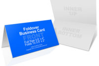 Foldover Business Card Mockup | Cover Actions Premium in Photoshop Cs6 Business Card Template