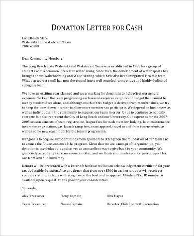 Free 13+ Donation Letter Samples In Pdf | Ms Word | Pages in Business Donation Letter Template