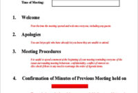 Free 8+ Sample Meeting Agenda Templates In Pdf inside Template For Board Meeting Agenda