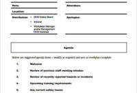 Free 8+ Sample Staff Meeting Agenda Templates In Pdf in Template For An Agenda For A Meeting
