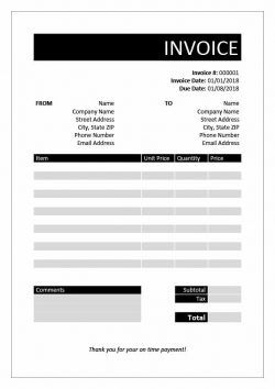 Free Contractor Invoice Template (Word) #Invoicetemplate # with regard to Unique Free Construction Business Plan Template