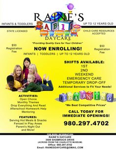 Free Daycare Flyers | Follow Lauren-Ashley Barnes in Daycare Center Business Plan Template