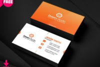 [Free] Modern Corporate Business Card | Freedownloadpsd in Best Plain Business Card Template Microsoft Word