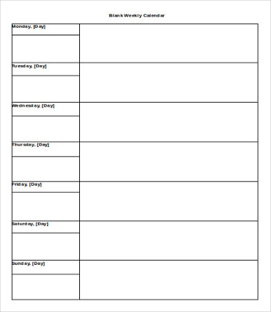 Free Printable Weekly Calender | Shop Fresh intended for Family Meeting Agenda Template