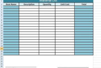 Get Material List Template In Excel | List Template for Construction Business Plan Template Free