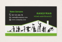Handyman Services, Home Maintenance Business Card | Zazzle with Unique Plastering Business Cards Templates