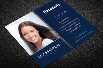 Harcourts Real Estate Business Cards | Free Shipping within Real Estate Agent Business Card Template