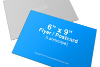 Horizontal 6 X 9 Inches Flyer Mockup | Cover Actions inside Photoshop Cs6 Business Card Template