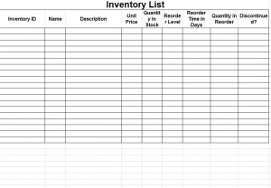 Inventory Sheet Template | Inventory Sheets Template pertaining to Very Simple Business Plan Template