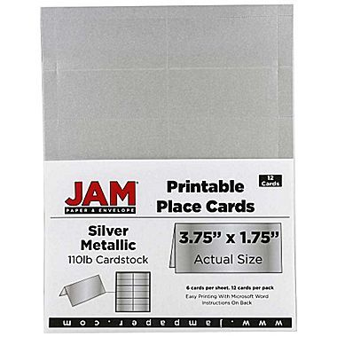 Jam Paper® Printable Place Cards, 3 3/4 X 1 3/4, Stardream regarding Gartner Business Cards Template