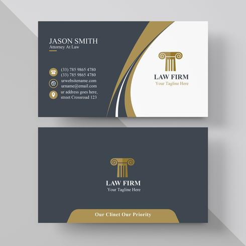 Lawyer Corporate Card - Download Free Vectors, Clipart regarding Lawyer Business Cards Templates