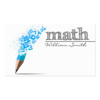 Math Business Cards &amp; Templates | Zazzle for Business Cards For Teachers Templates Free