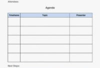 Meeting Agenda Template Word Free within Meeting Agenda Template Word Free