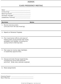 Meeting Minutes Report Template | Official Templates in Class Reunion Agenda Template