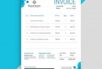 Modern Business Invoice Template Design Vector | Free pertaining to Quality Free Business Invoice Template Downloads