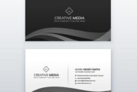Modern Professional Dark Business Card Design Template In pertaining to Professional Business Card Templates Free Download