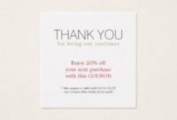 Modern Simple Beauty Salon Thank You Coupon | Zazzle pertaining to Hair Salon Business Card Template