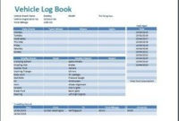 Ms Excel Vehicle Log Book Template | Book Template, Excel for New Business Directory Template Free