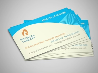 Occupational &amp;amp; Physical Therapy Services Business Card within Non Medical Home Care Business Plan Template