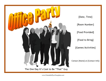 Office Party Flyer regarding Free Business Flyer Templates For Microsoft Word