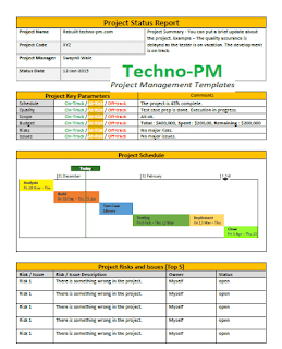 One Page Weekly Status Report Template | Project for 1 Page Business Plan Templates Free