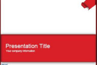 Paper Border Powerpoint Template Is A Red Style Template for Free Download Powerpoint Templates For Business Presentation
