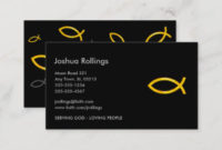 Pastor Business Cards & Templates | Zazzle for Fresh Christian Business Cards Templates Free