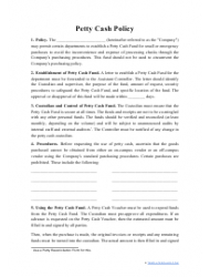 Petty Cash Policy Template Download Printable Pdf in Fresh Small Business Policy And Procedures Manual Template