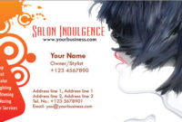 Photoshop Business Cards Beauty Salon for Hair Salon Business Card Template