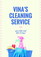 Pink Cream Cleaning Products Cleaning Flyer - Templates intended for Best Flyers For Cleaning Business Templates