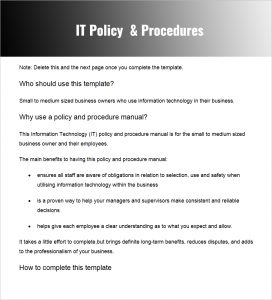 Policies And Procedures Template | Template Business inside Fresh Policies And Procedures Template For Small Business