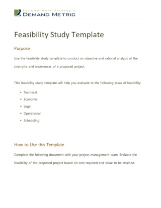 Ppt - Feasibility Study Template Powerpoint Presentation throughout Fresh Feasibility Study Template Small Business