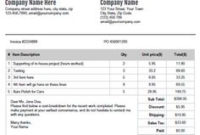 Price Quotation Form Template Without Tax Calculation inside Best Business Process Narrative Template