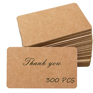 Primbeeks 300Pcs Premium Blank Kraft Paper Cards, Double regarding Unique 2 Sided Business Card Template Word