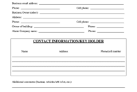 Printable 14 Contact Information Forms Free Downloadable regarding Unique Business Information Form Template