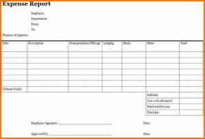 Printable Expense Report | Charlotte Clergy Coalition with regard to Best Small Business Expense Sheet Templates