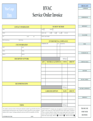 Printable Hvac Checklist - Fill Online, Printable with Free Hvac Business Plan Template