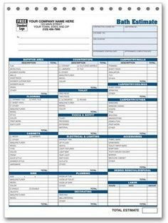Printable Roofing Estimate Sheet | Roofing Forms in Best Construction Business Plan Template Free